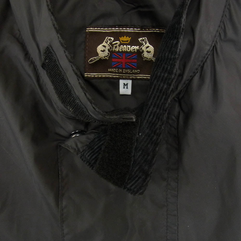 ビーバー コーデュロイ切替 ナイロン ジャケット イギリス製 ブラック系 M【中古】