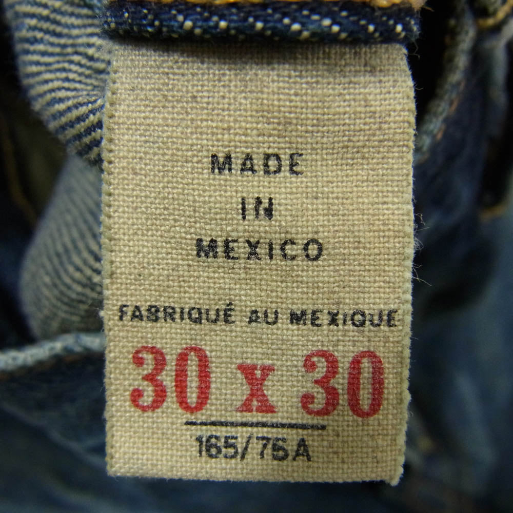 RRL ダブルアールエル 9832 ストレート デニム パンツ メキシコ製 インディゴブルー系 30【中古】