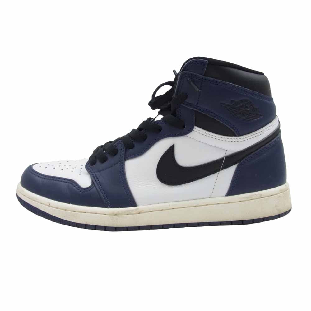 NIKE ナイキ DZ5485-401 Air Jordan 1 Retro High OG Midnight Navy エアジョーダン1 レトロ ハイ OG ミッド ナイト ネイビー ネイビー系 26.5cm【中古】