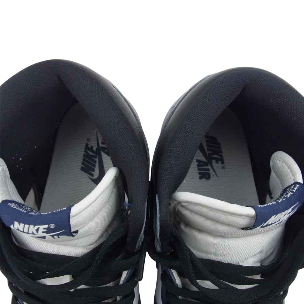 NIKE ナイキ DZ5485-401 Air Jordan 1 Retro High OG Midnight Navy エアジョーダン1 レトロ ハイ OG ミッド ナイト ネイビー ネイビー系 26.5cm【中古】