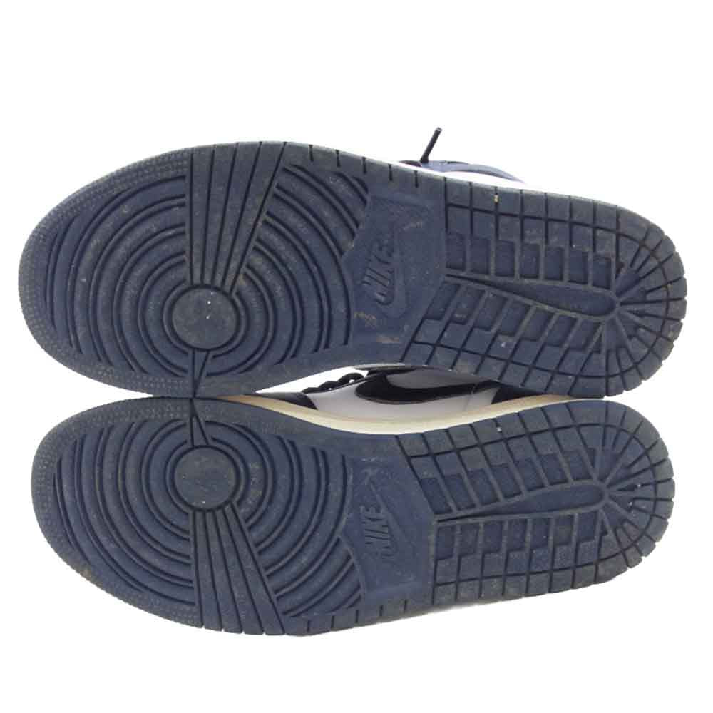 NIKE ナイキ DZ5485-401 Air Jordan 1 Retro High OG Midnight Navy エアジョーダン1 レトロ ハイ OG ミッド ナイト ネイビー ネイビー系 26.5cm【中古】