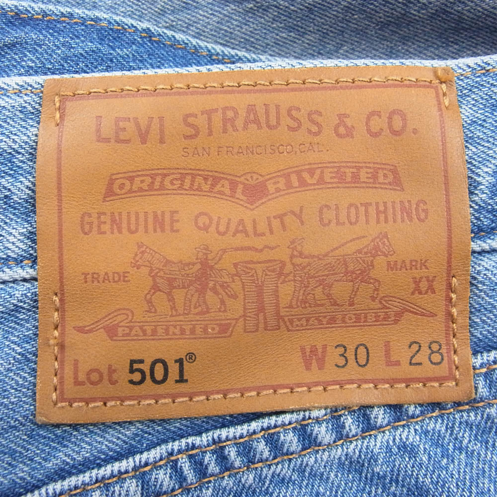 Levi's リーバイス 80746-0000 501 デニム ジョガー パンツ インディゴブルー系 W30L28【中古】