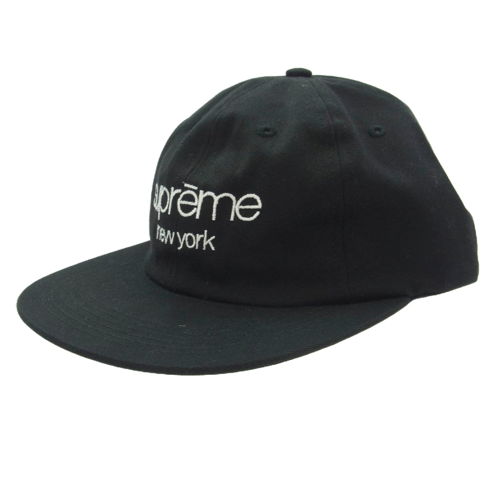 Supreme シュプリーム 17SS Multi Color Twill Classic Logo 6-Panel Cap ツイル ロゴ キャップ ブラック系【中古】