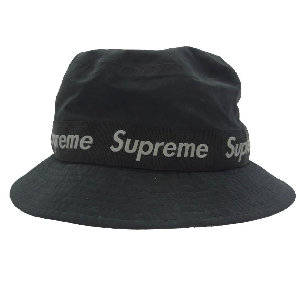 Supreme シュプリーム 17AW Taped Seam Crusher Hat  テープド シーム クラッシャー ハット 帽子 ブラック系 S/M【中古】