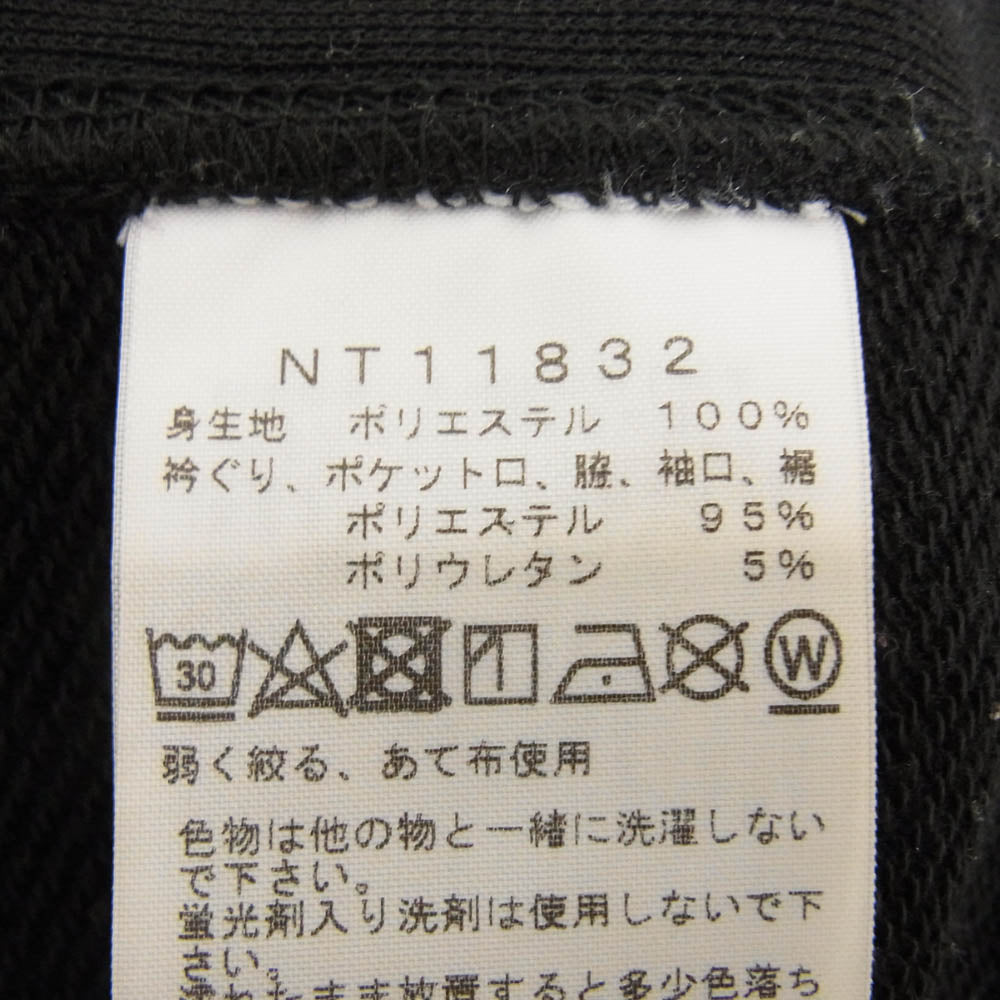 THE NORTH FACE ノースフェイス NT11832 SQUARE LOGO CREW スクエアロゴ クルー スウェット ブラック系 L【中古】