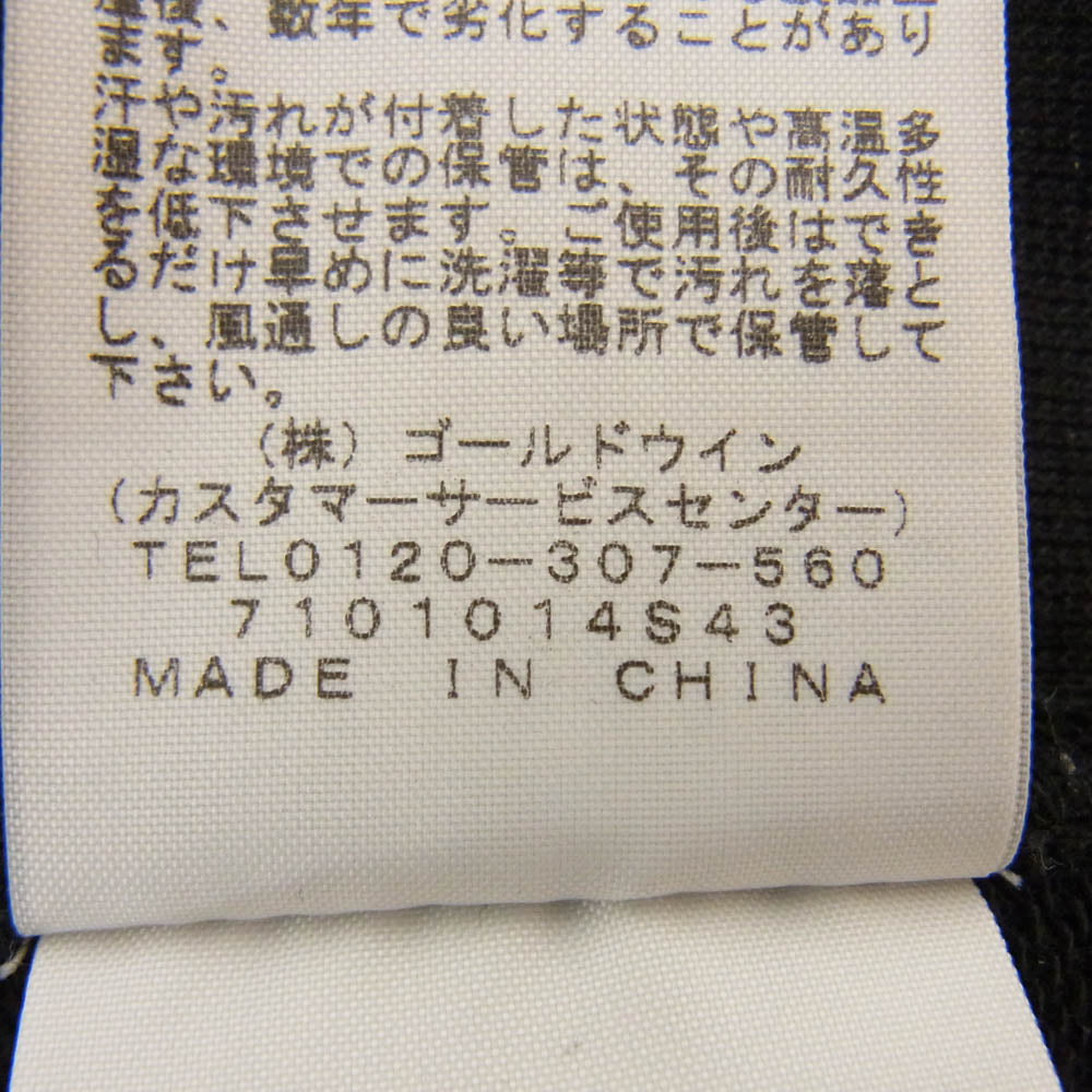 THE NORTH FACE ノースフェイス NT11832 SQUARE LOGO CREW スクエアロゴ クルー スウェット ブラック系 L【中古】