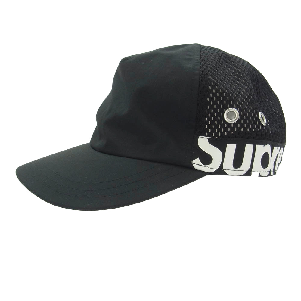 Supreme シュプリーム 22SS Side Logo 5-Panel サイドロゴ 5パネル メッシュ キャップ ブラック系【美品】【中古】