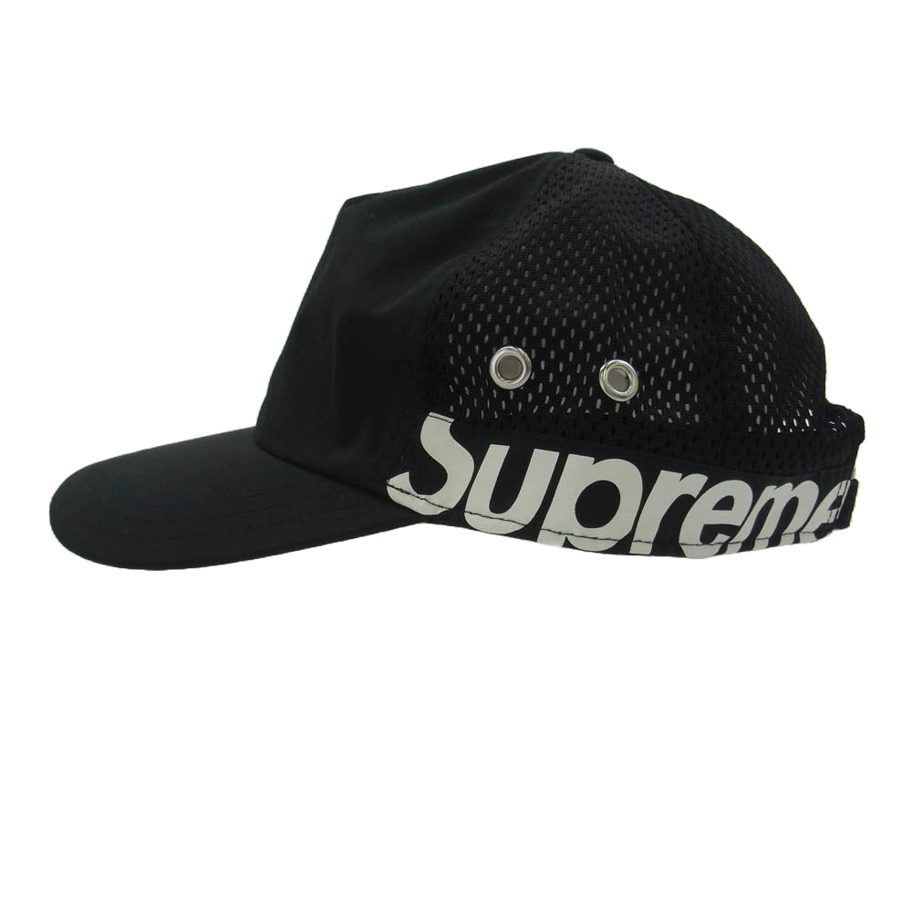 Supreme シュプリーム 22SS Side Logo 5-Panel サイドロゴ 5パネル メッシュ キャップ ブラック系【美品】【中古】