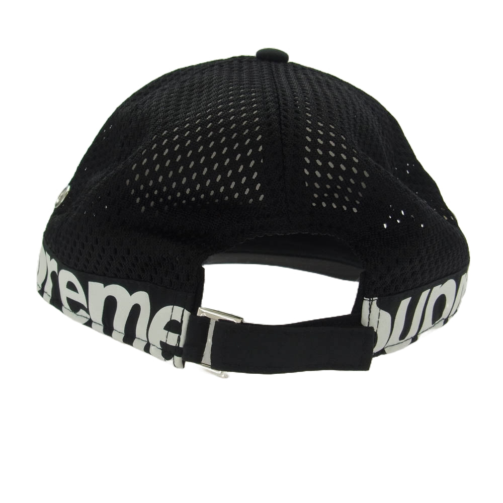 Supreme シュプリーム 22SS Side Logo 5-Panel サイドロゴ 5パネル メッシュ キャップ ブラック系【美品】【中古】