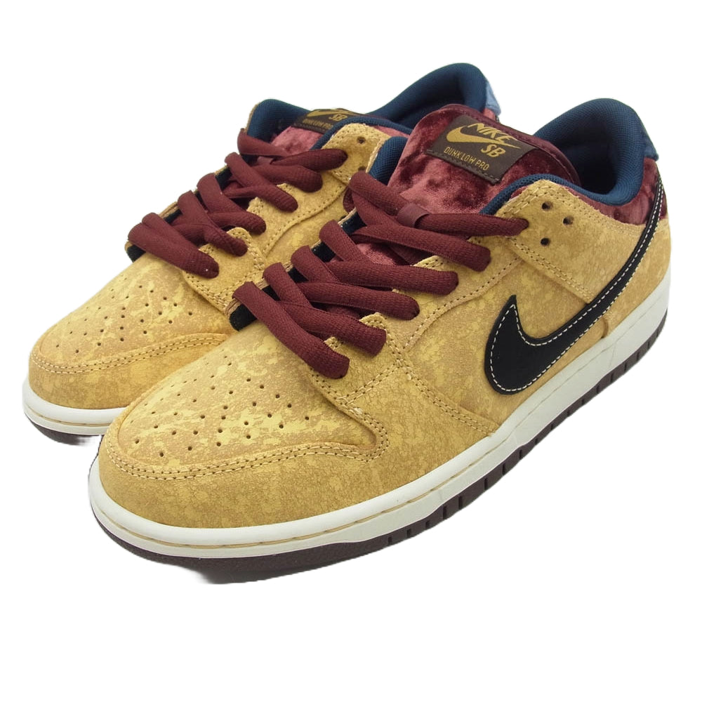 NIKE ナイキ FZ1278-200 SB Dunk Low Pro City of Cinema ダンク ロー プロ シティ オブ シネマ スニーカー イエロー系 ワインレッド系 27cm【新古品】【未使用】【中古】