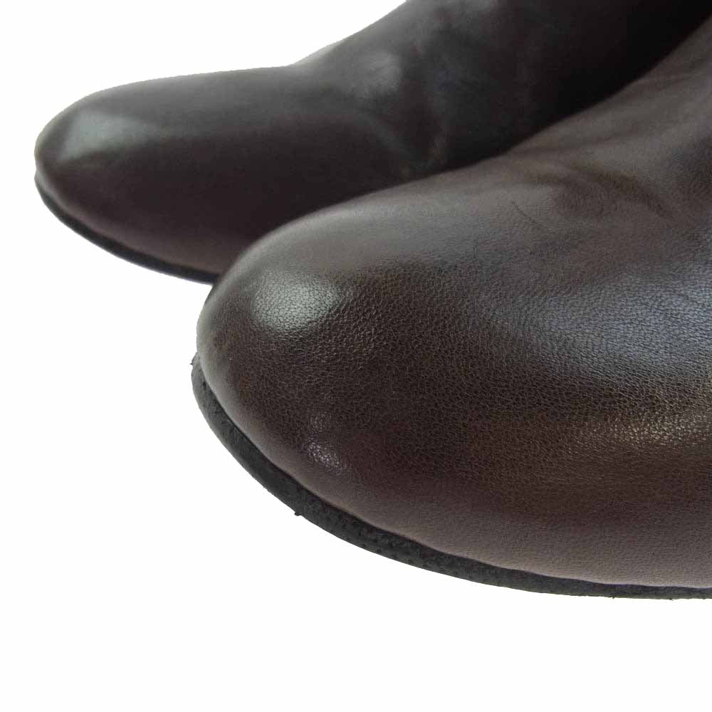 クーデター BEARDSLEY short boots ビアズリー ジップアップ サイドゴア ショート ブーツ ブラウン系 35【中古】