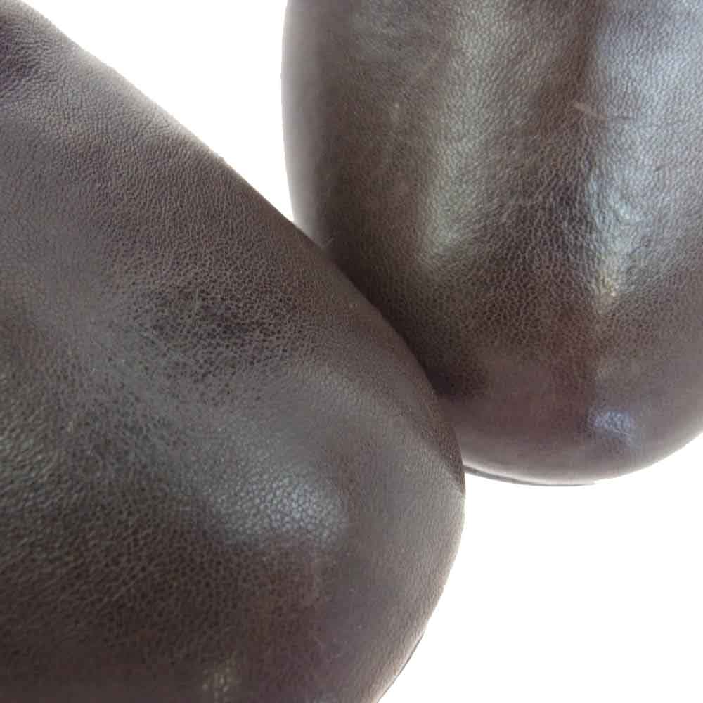 クーデター BEARDSLEY short boots ビアズリー ジップアップ サイドゴア ショート ブーツ ブラウン系 35【中古】