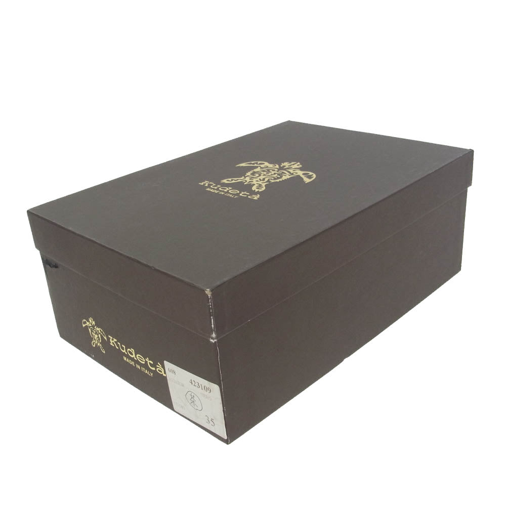 クーデター BEARDSLEY short boots ビアズリー ジップアップ サイドゴア ショート ブーツ ブラウン系 35【中古】