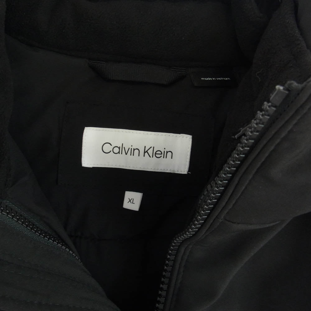 CALVIN KLEIN カルバンクライン ライナー 脱着式 中綿ジャケット ブラック系 XL【美品】【中古】