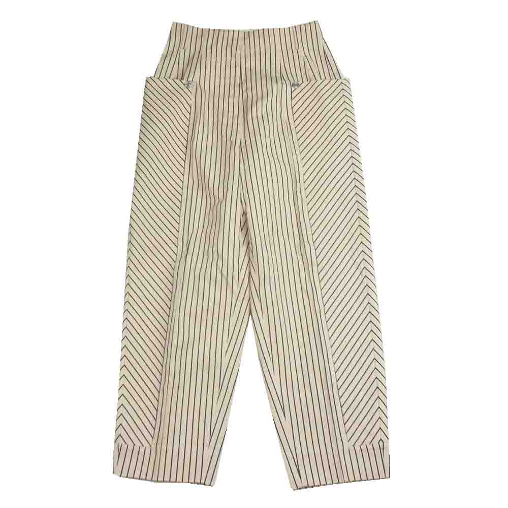 スポーツマックス マックスマーラジャパンタグ ストライプ パンツ アイボリー系 34【中古】