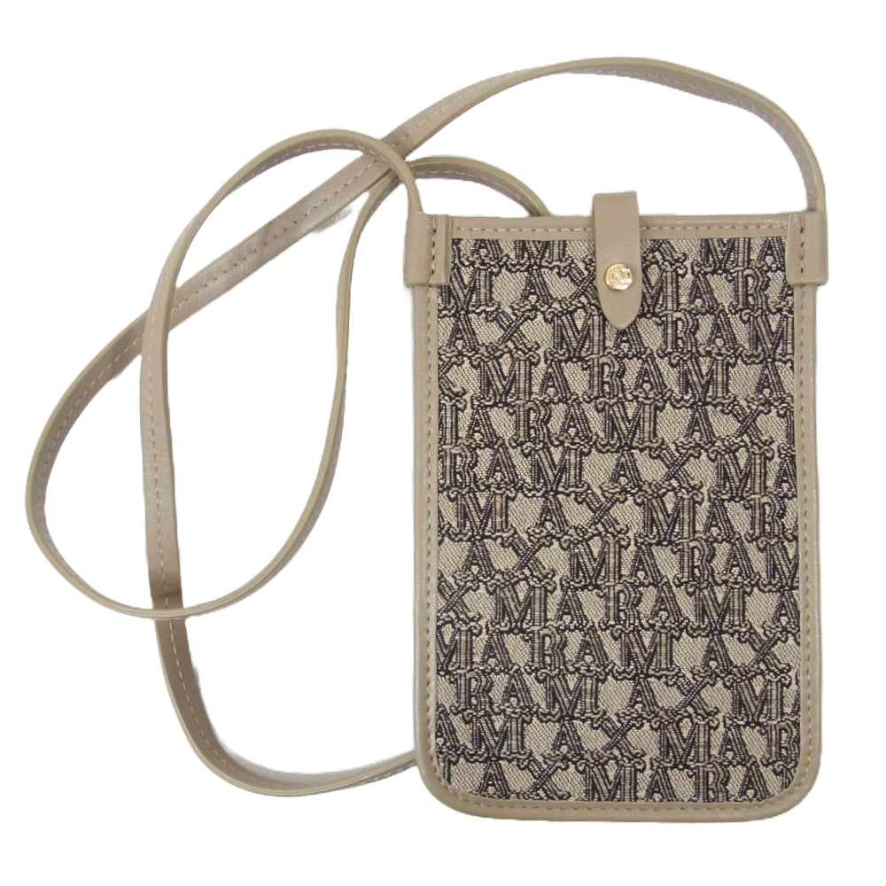 MAX MARA マックスマーラ 2347210139 PHONY MaxMaraGram スマホショルダー スマホホルダー ブラウン系【極上美品】【中古】
