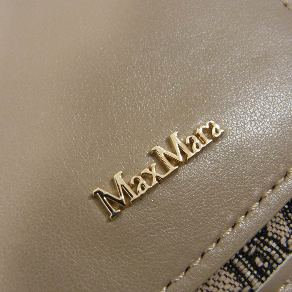 MAX MARA マックスマーラ 2347210139 PHONY MaxMaraGram スマホショルダー スマホホルダー ブラウン系【極上美品】【中古】