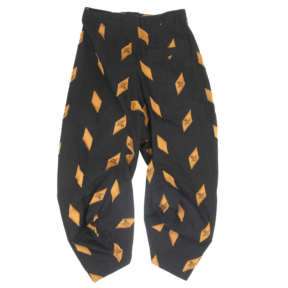 Vivienne Westwood ヴィヴィアンウエストウッド 16-12-731008-00 RED LABEL オーブデザイン サルエル パンツ ブラック系 00 【中古】