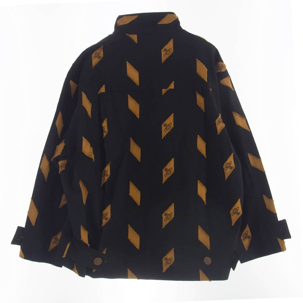 Vivienne Westwood ヴィヴィアンウエストウッド 16-12-431007-00 RED LABEL オーブデザイン ハイネック ジップアップ ブルゾン ブラック系 M【中古】