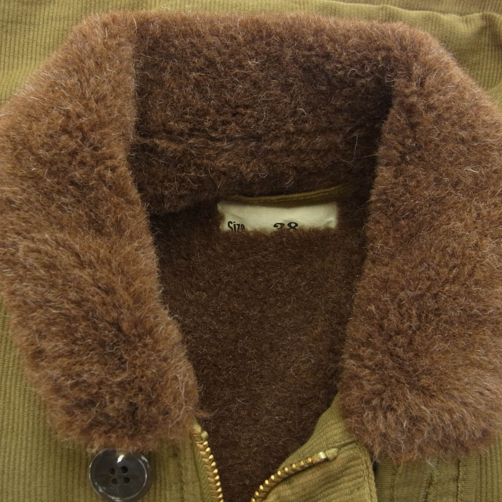 TENDERLOIN テンダーロイン T-1 U.S.NAVY アルパカウールボア N-1 デッキ ジャケット ブラウン系 38【中古】