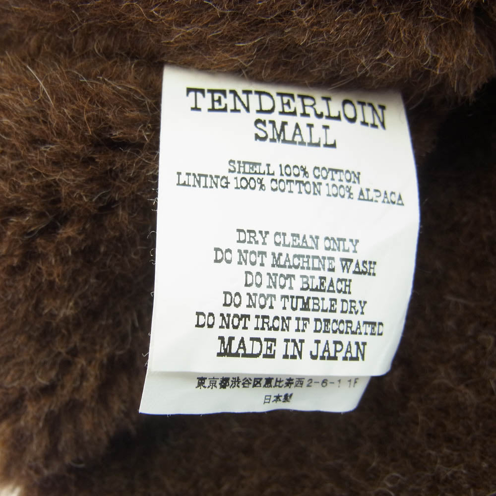 TENDERLOIN テンダーロイン T-1 U.S.NAVY アルパカウールボア N-1 デッキ ジャケット ブラウン系 38【中古】