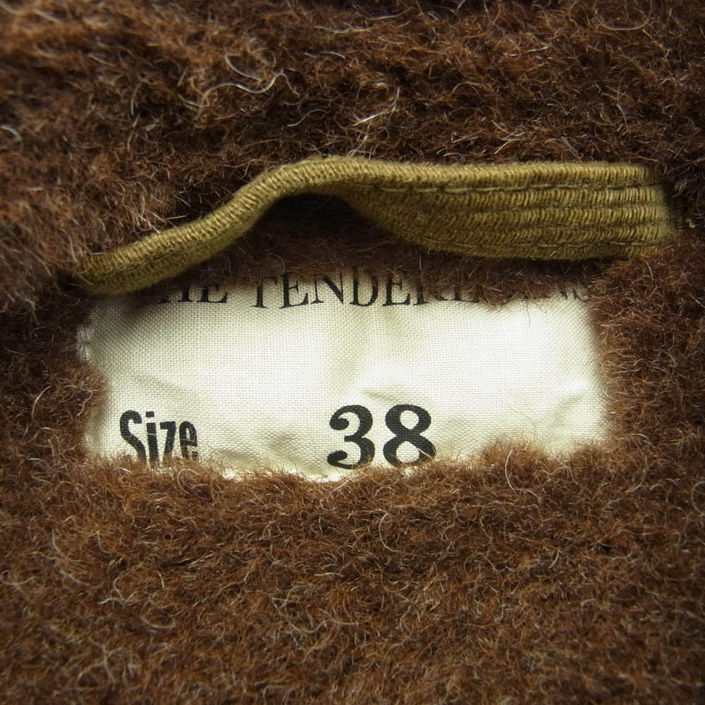 TENDERLOIN テンダーロイン T-1 U.S.NAVY アルパカウールボア N-1 デッキ ジャケット ブラウン系 38【中古】