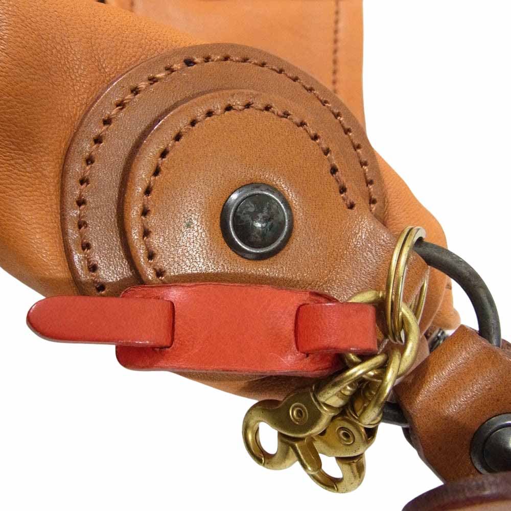 CORBO コルボ 8KL-9692 Sundog Sheep サンドッグ シープスキン レザーショルダー バッグ ブラウン系【中古】