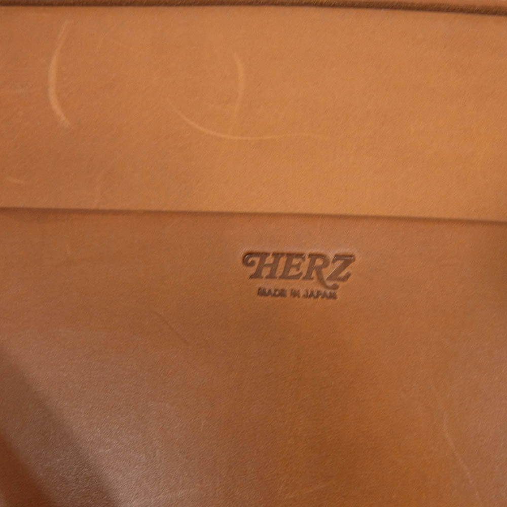 HERZ ヘルツ NC-ONEWAY ヨットナスショルダー 帆布 革 バッグ オフホワイト系【中古】