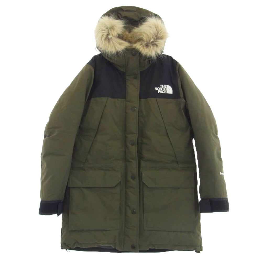 THE NORTH FACE ノースフェイス NDW92237 レディース Mountain Down Coat マウンテン ダウン コート ジャケット カーキ系 M【中古】