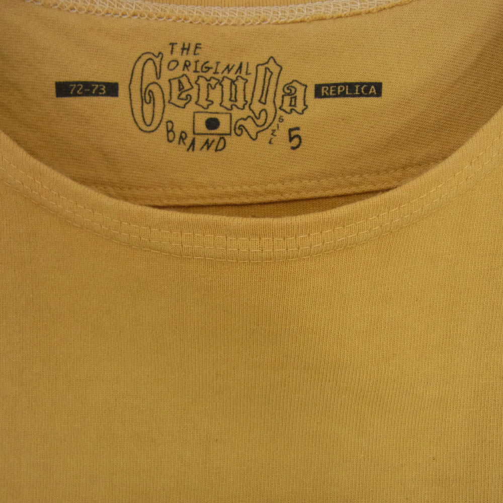 GERUGA ゲルガ GR-C-105 VERY HEAVY POCKET T-S バイオウォッシュ Tシャツ マスタード系 5【中古】