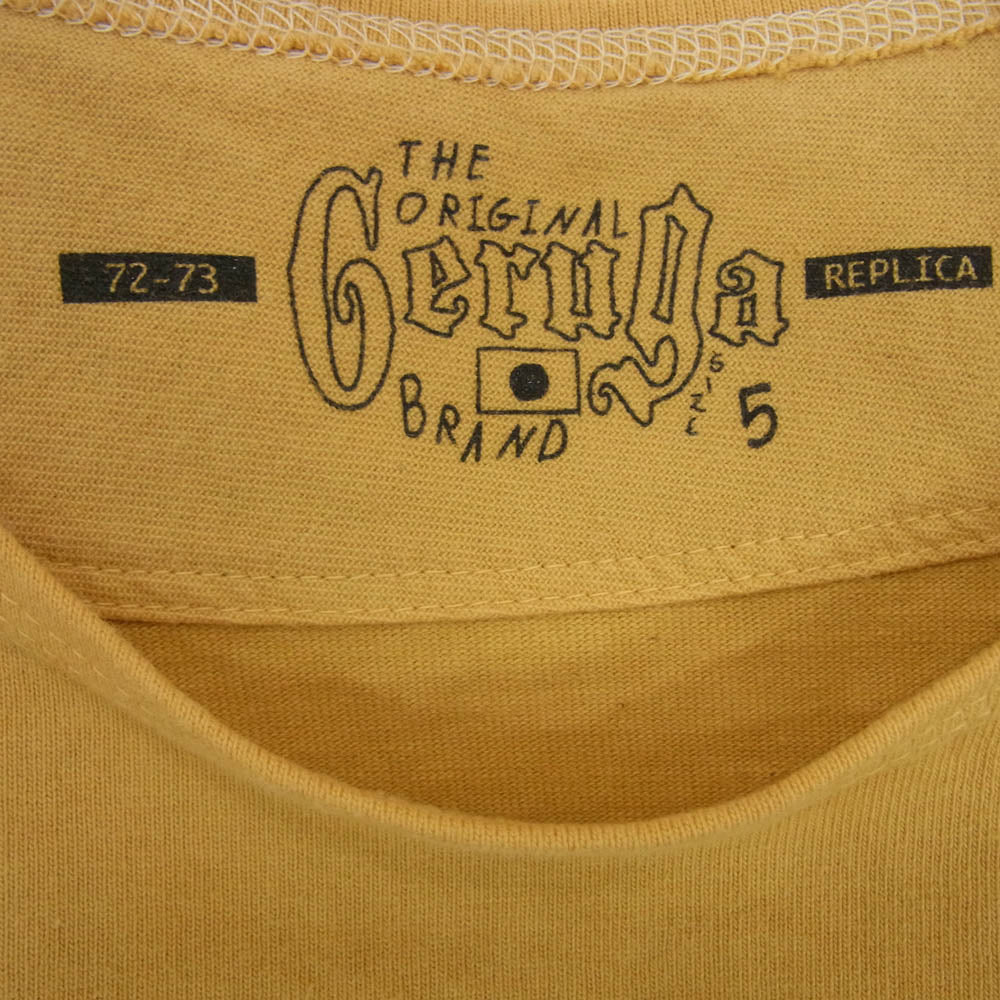 GERUGA ゲルガ GR-C-105 VERY HEAVY POCKET T-S バイオウォッシュ Tシャツ マスタード系 5【中古】