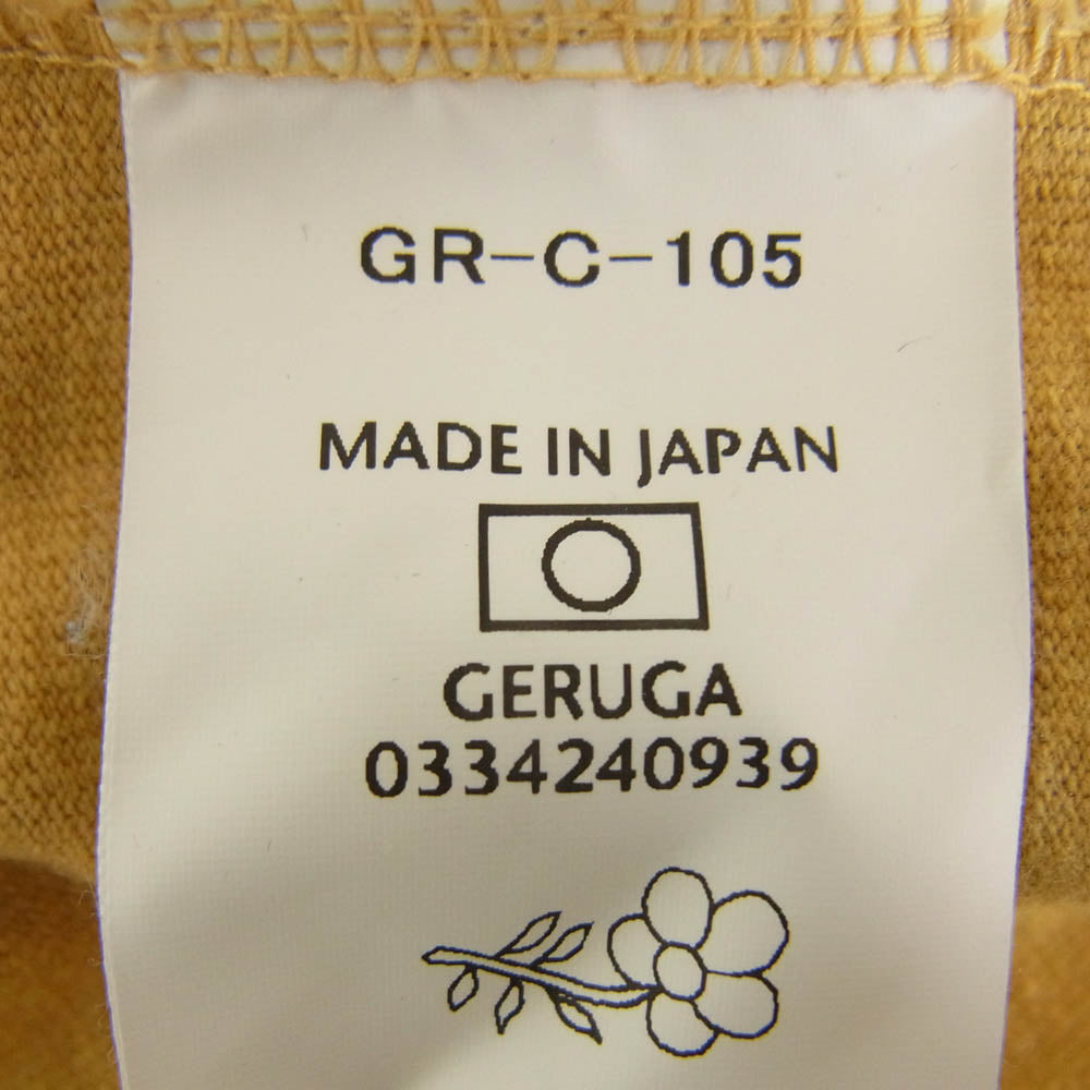 GERUGA ゲルガ GR-C-105 VERY HEAVY POCKET T-S バイオウォッシュ Tシャツ マスタード系 5【中古】