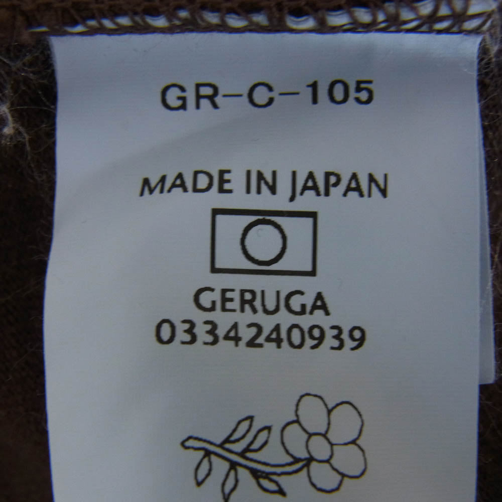 GERUGA ゲルガ GR-C-105 VERY HEAVY POCKET T-S バイオウォッシュ Tシャツ ブラウン系 5【中古】