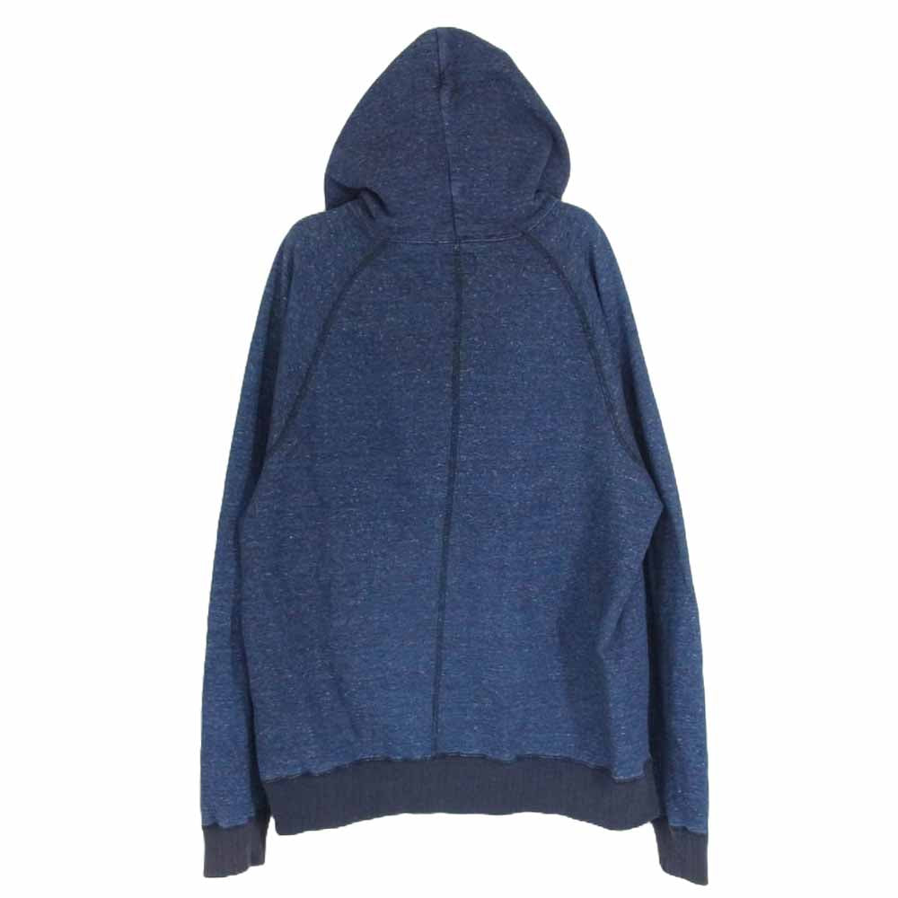 LOST CONTROL ロストコントロール Top Raglan Sweat Parka インディゴ スウェット プルオーバー パーカー ネイビー系 4【中古】