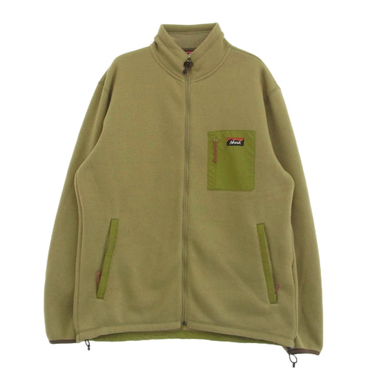 NANGA ナンガ NW2241-1D509 POLARTEC FLEECE ZIP BLOUSON フリース ジャケット グリーン系 XL【中古】
