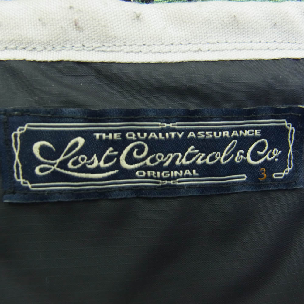 LOST CONTROL ロストコントロール Quilted Liner JK Tiger&Dragon キルティング ライナー ジャケット ブラック系 3【中古】