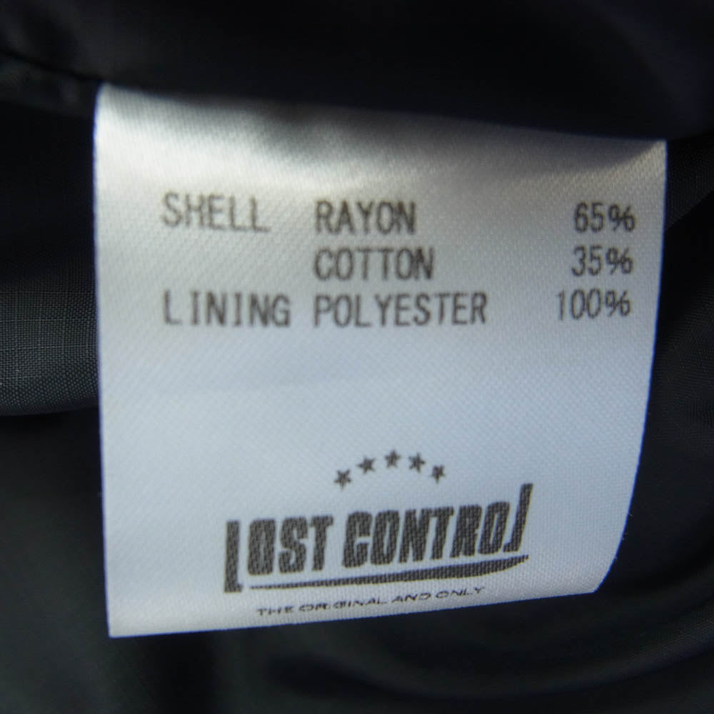 LOST CONTROL ロストコントロール Quilted Liner JK Tiger&Dragon キルティング ライナー ジャケット ブラック系 3【中古】