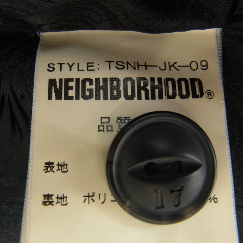 NEIGHBORHOOD ネイバーフッド TSNH-JK-09 ヒッコリー ジャケット スイングトップ ネーム刺? 裏地 ペイズリー柄 ブラック系 3【中古】