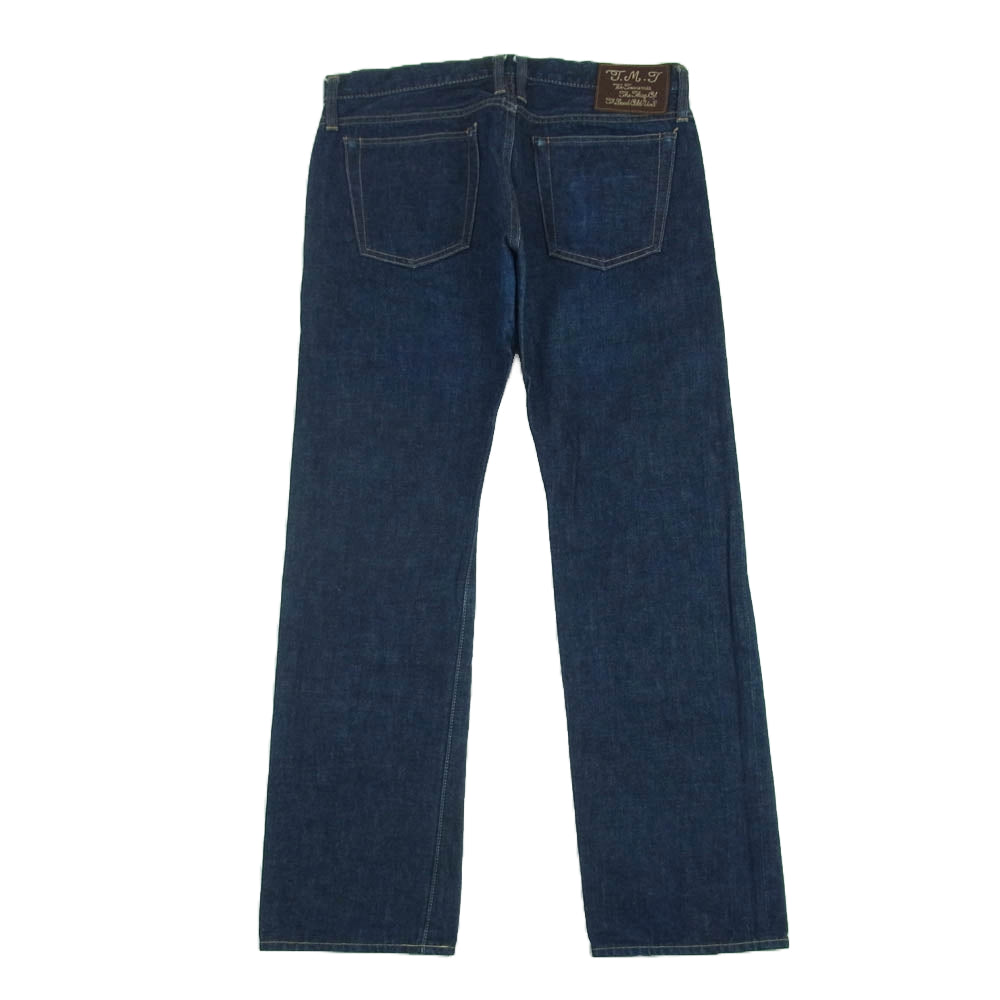 TMT ティーエムティー TPT-F1205 ストレート デニム パンツ インディゴ ボタンフライ インディゴブルー系 XL【中古】