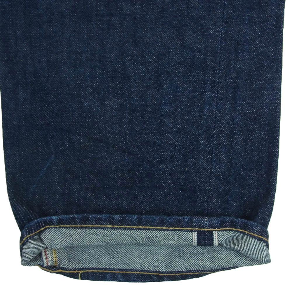 TMT ティーエムティー TPT-F1205 ストレート デニム パンツ インディゴ ボタンフライ インディゴブルー系 XL【中古】