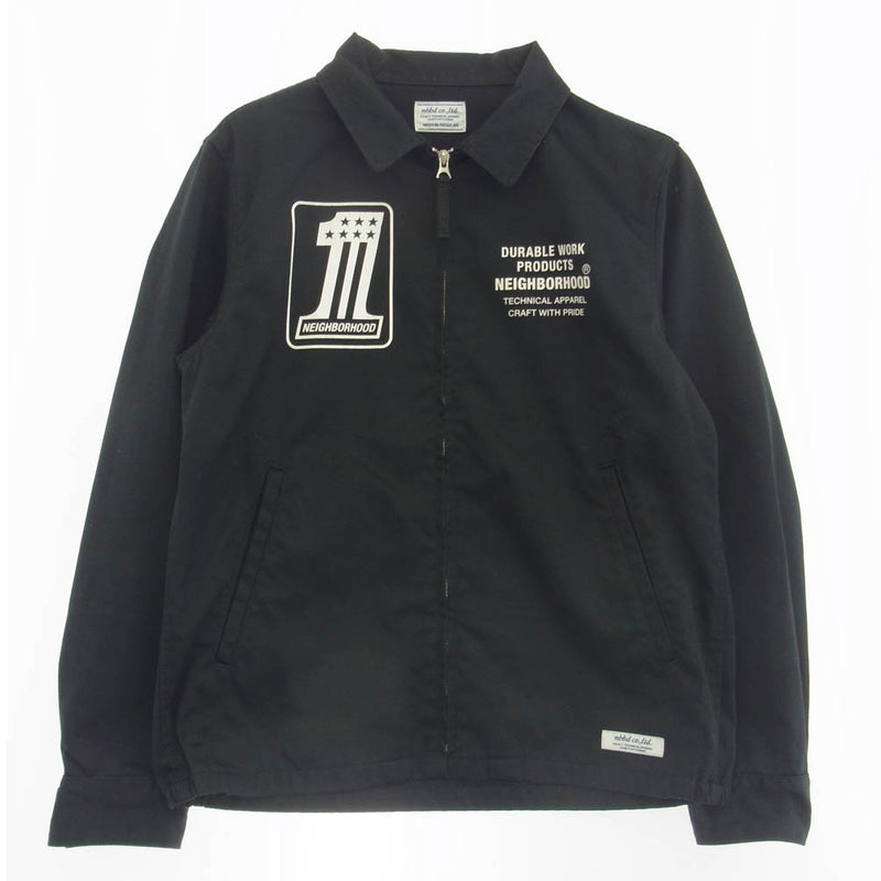 NEIGHBORHOOD ネイバーフッド 13AW 132-ARNH-JKM03 スイングトップ ジップアップ ジャケット フロントバック プリント ブラック系 M【中古】