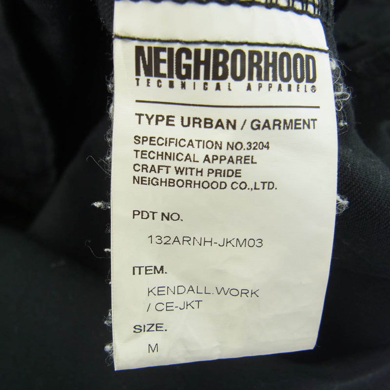 NEIGHBORHOOD ネイバーフッド 13AW 132-ARNH-JKM03 スイングトップ ジップアップ ジャケット フロントバック プリント ブラック系 M【中古】