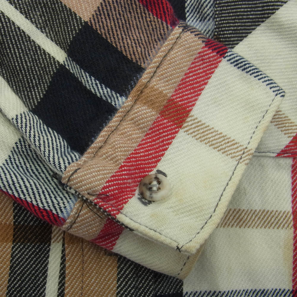 FIVE BROTHER ファイブブラザー 70s～80s USA製 チェック 長袖 シャツ SIZE L マルチカラー系 L【中古】