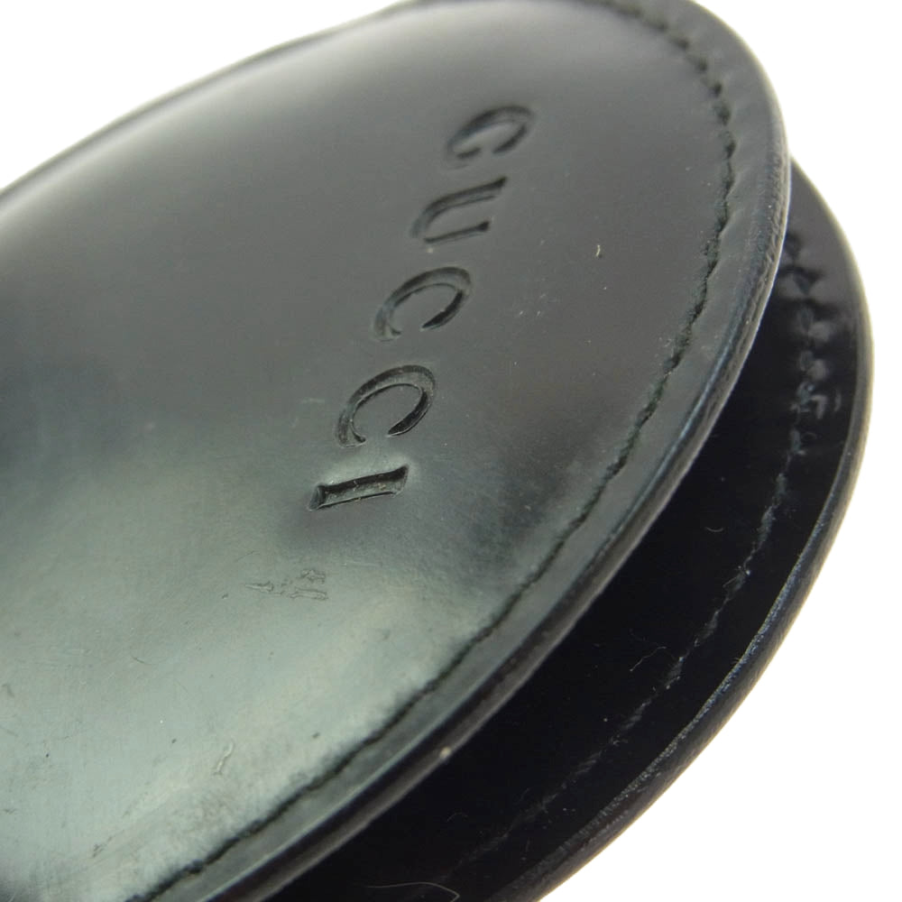 GUCCI グッチ コンパクト ミラー 鏡 ブラック系【中古】