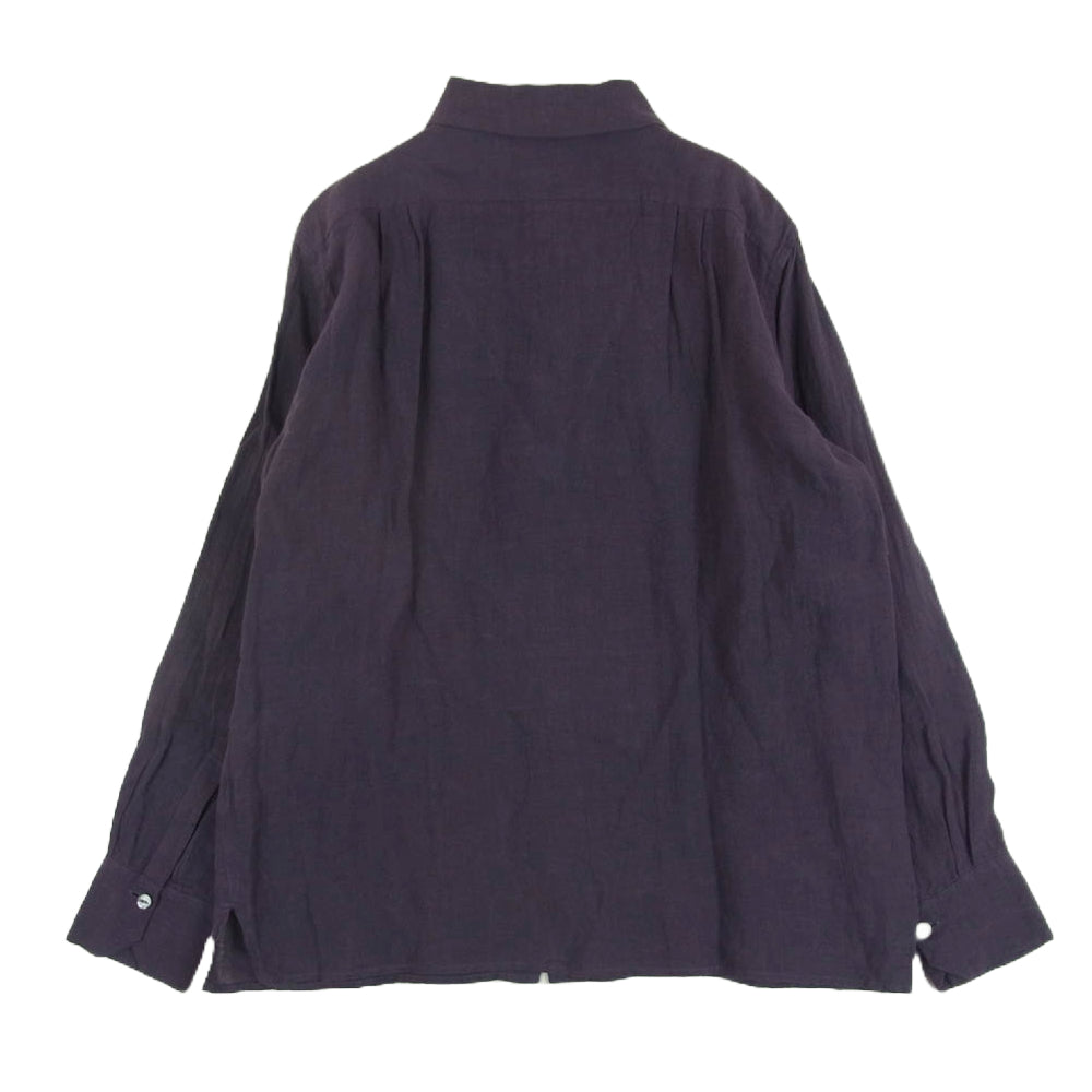 ジャンゴアトゥール DS-48B french widespread linen shirt クラシック フレンチ ワイドスプレッド リネン 長袖 シャツ パープル系 S【中古】
