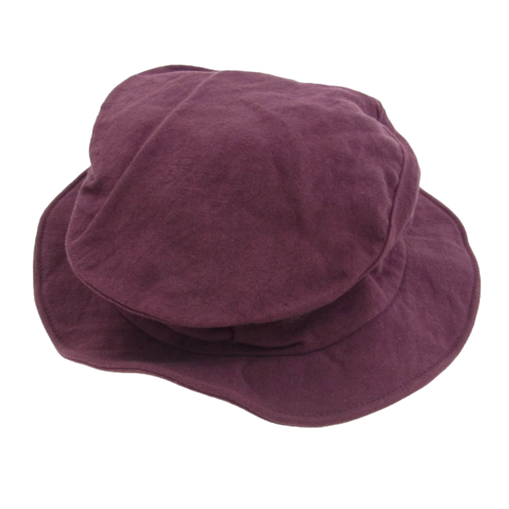ジャンゴアトゥール DG-15 linen hat シュバリエ リネン ハット 帽子 ワインレッド系 3【中古】