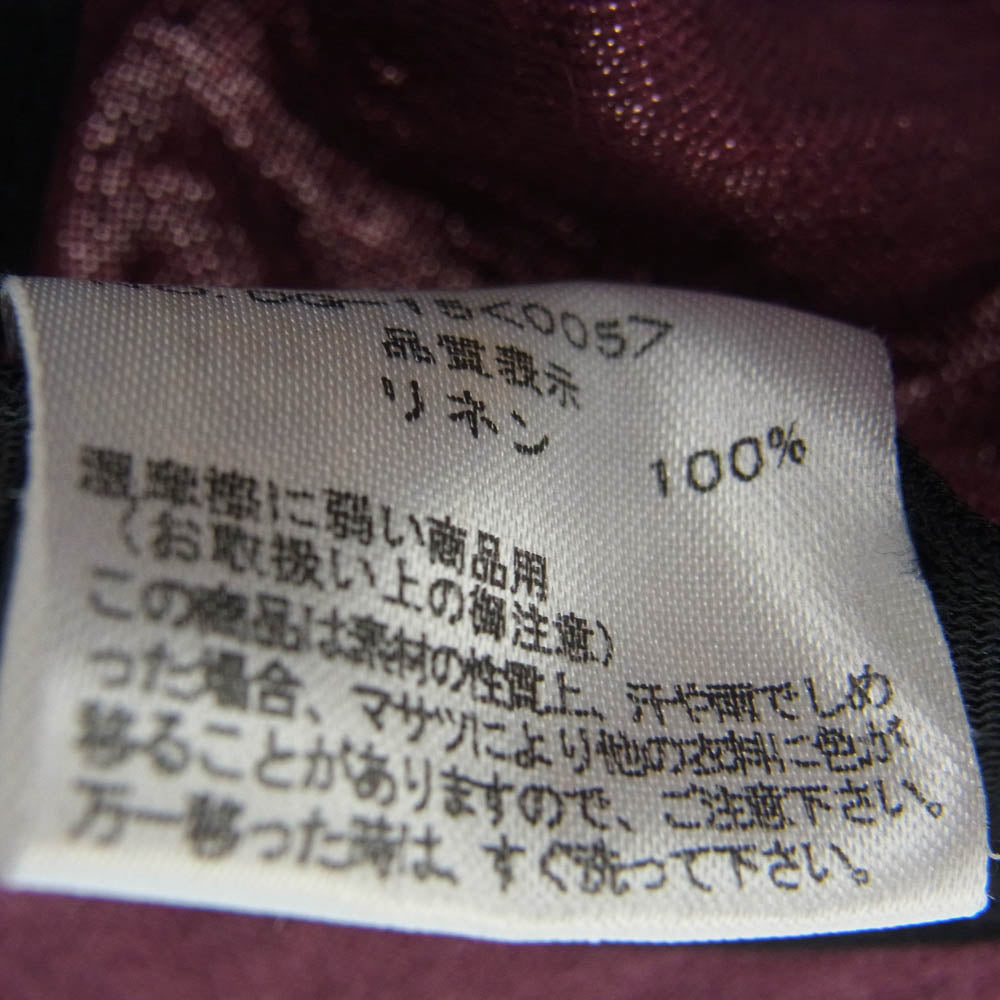 ジャンゴアトゥール DG-15 linen hat シュバリエ リネン ハット 帽子 ワインレッド系 3【中古】