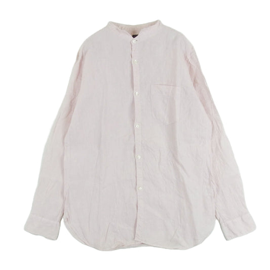 ジャンゴアトゥール DS-17C linen shirts リネン プチ ウィングカラー 長袖 シャツ ピンク系 L【中古】