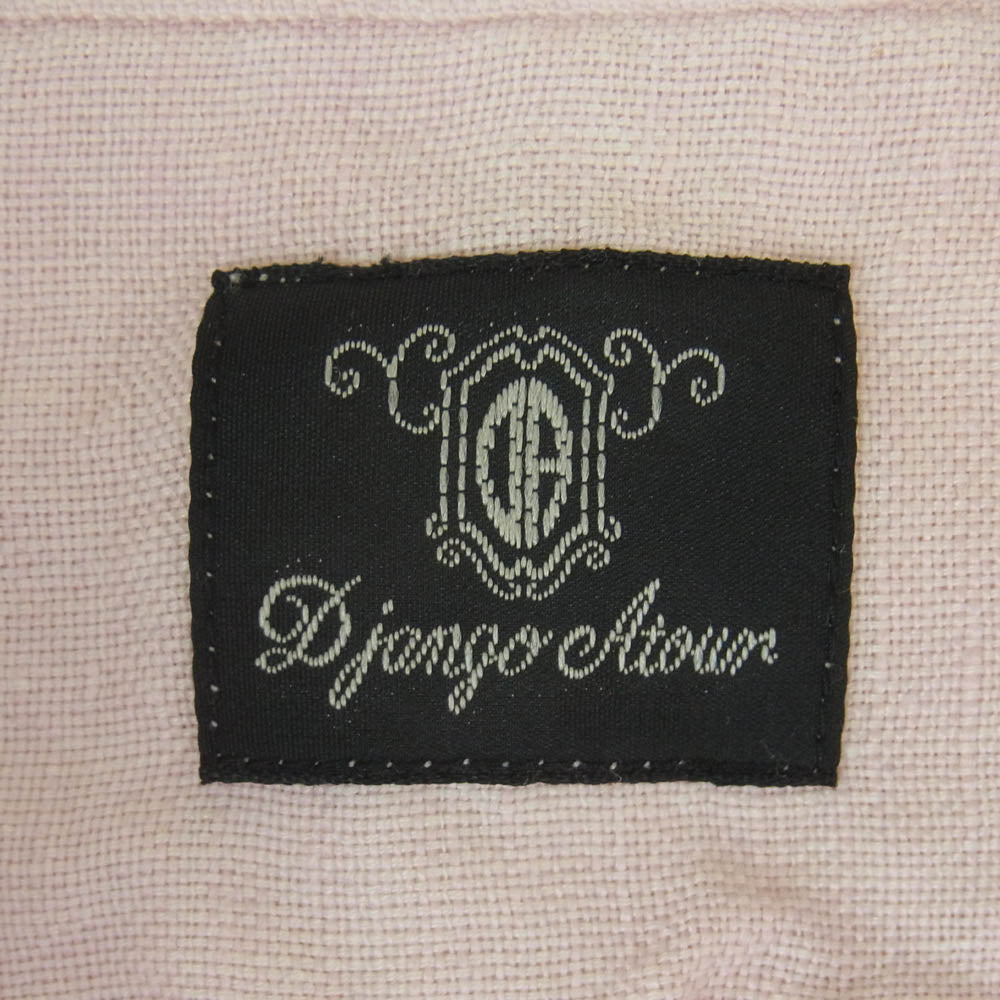 ジャンゴアトゥール DS-17C linen shirts リネン プチ ウィングカラー 長袖 シャツ ピンク系 L【中古】