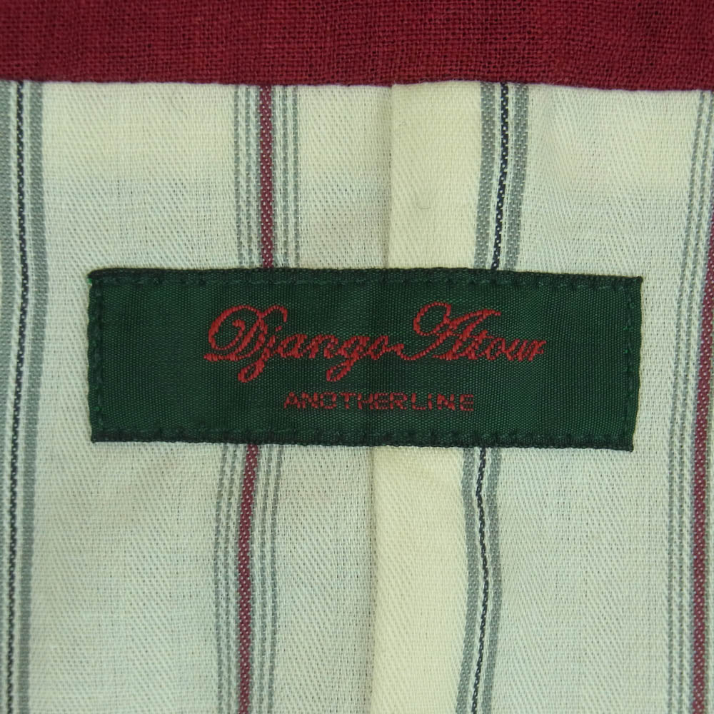 ジャンゴアトゥール D-AL-V06 LINEN VEST リネン コットン ベスト 日本製 レッド系 42【中古】